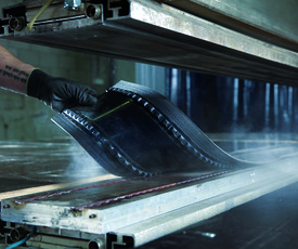 Hot vulcanized guides
